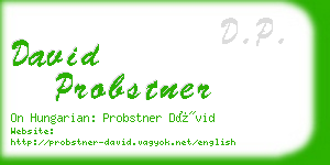 david probstner business card